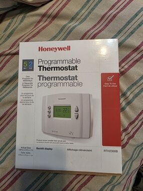 Honeywell White Programmable Thermostat RTH2300B